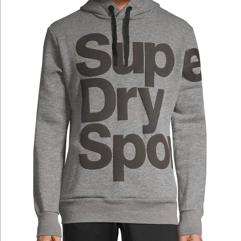SUPERDRY graphic cotton blend hoodie